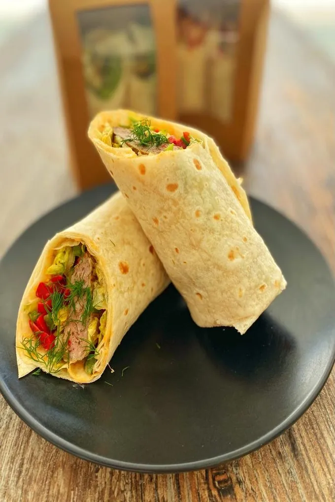 Fresh shawarma wrap