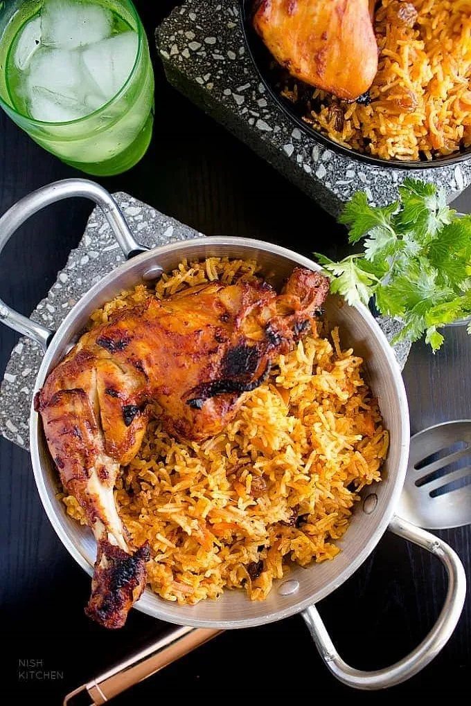 Chicken kabsa with rice