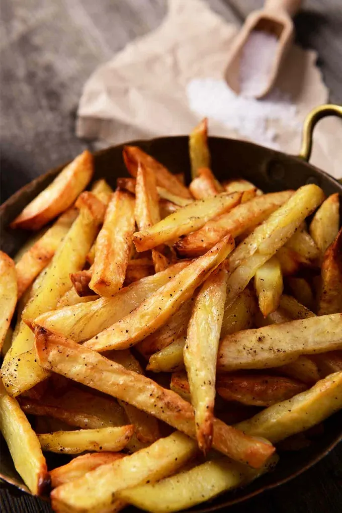 Crispy golden fries